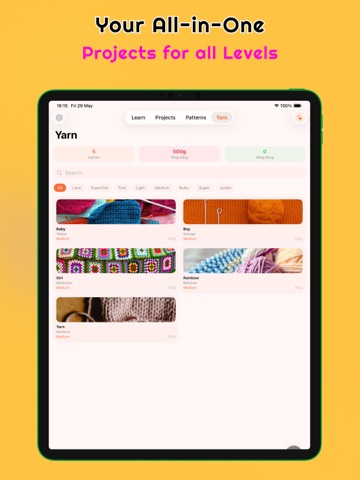 Crochet & Knitting: YarnFlow iPad screenshot