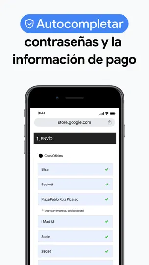 Captura de pantalla de Google Chrome en iPhone 4