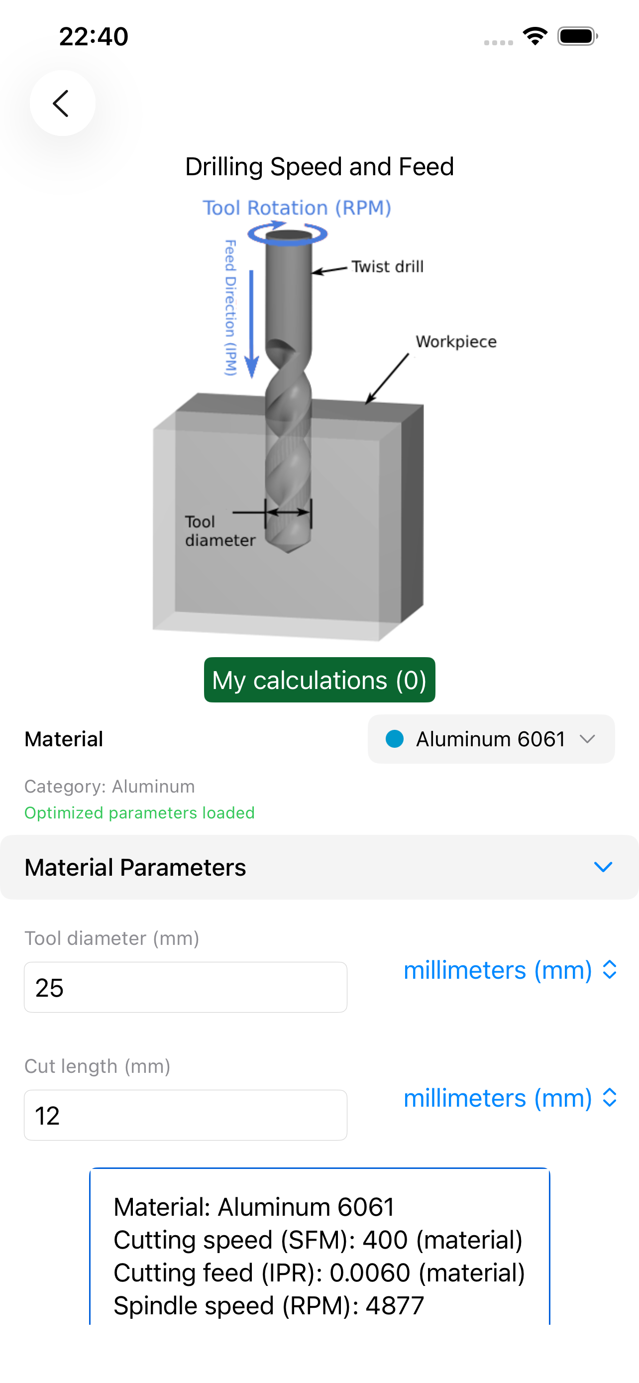 CNC Machinist Calculator screenshot 2