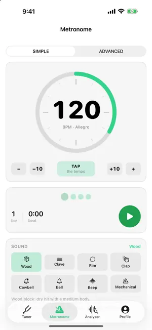 SoundTools: Tuner & Metronome screenshot 2