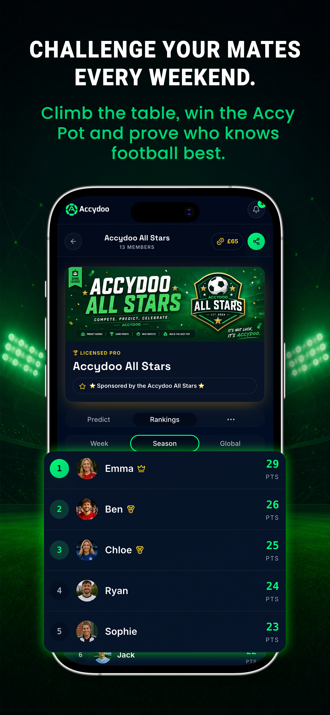 Accydoo: Football Predictions screenshot 4