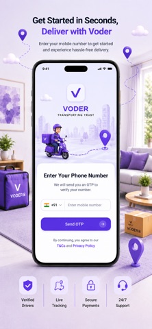Voder - On Demand Logistics screenshot