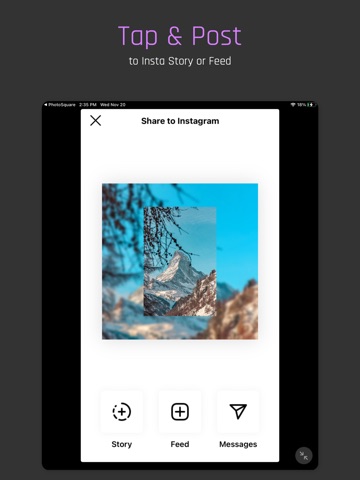 PhotoSquare for Instagram iPad screenshot