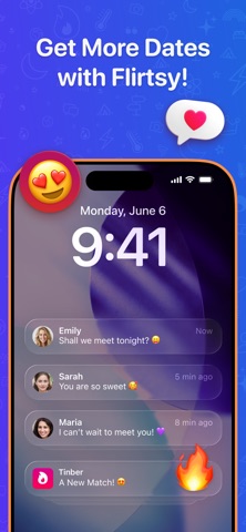Flirtsy: AI Dating Chat Helper screenshot