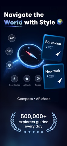 Digital Compass GPS Navigator iPhone screenshot