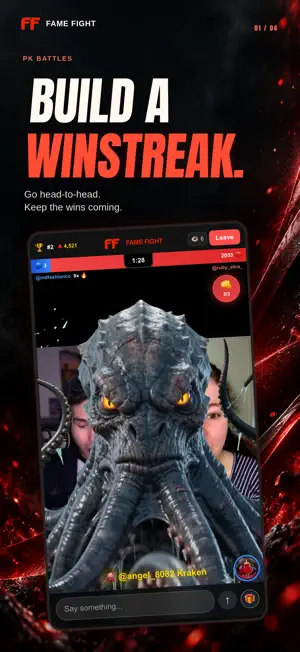FAME FIGHT APP screenshot 1