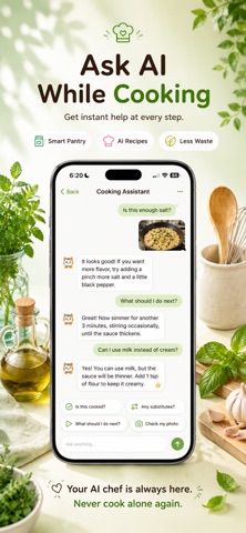 AI Recipe Planner - Harapeko iPhone screenshot