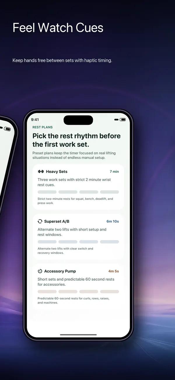 Screenshot #2 pour Strength Rest Watch