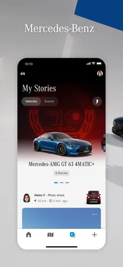 Screenshot von Mercedes-Benz Stories auf dem iPhone 1