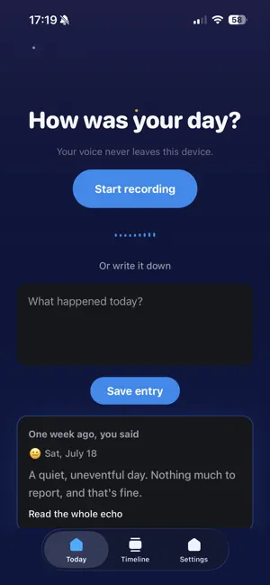 Talkary — AI Voice Journal screenshot 2