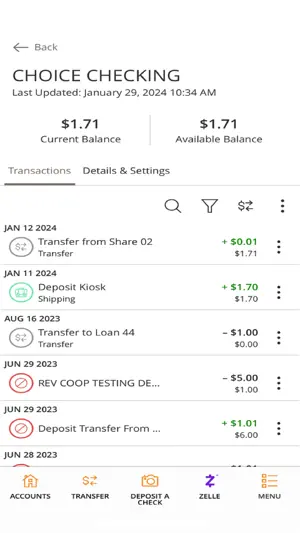 Avadian Credit Union screenshot 2