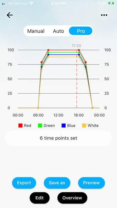 iAqua Lighting Screenshot