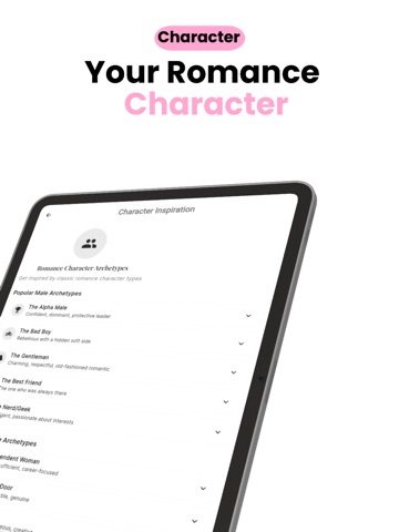 LoveStory AI: Novel Generator iPad screenshot
