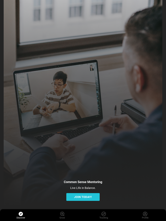 CS Mentoring iPad screenshot 1 - Lifestyle app