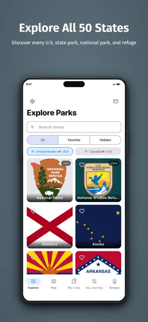 ParkMarker: State Parks & NPS screenshot 1