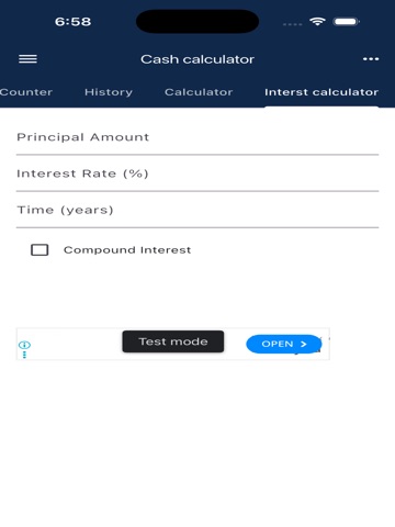 Cash Counter and Calculator iPad screenshot