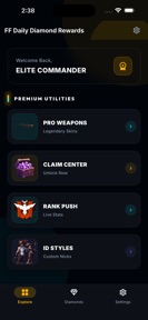 FF Daily Diamond Rewards screenshot