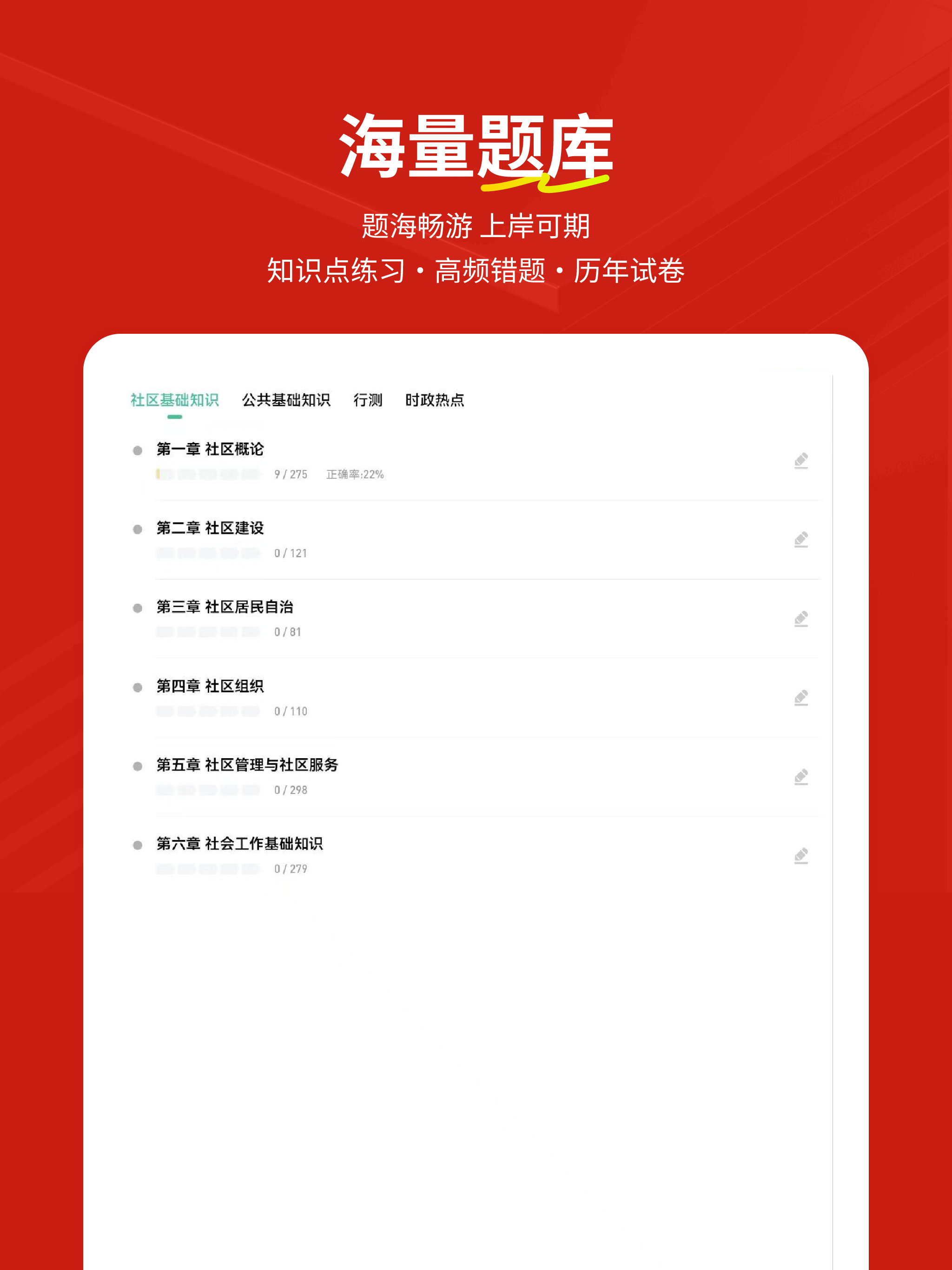 社区工作者练题狗-社区工作者网格员考试题库