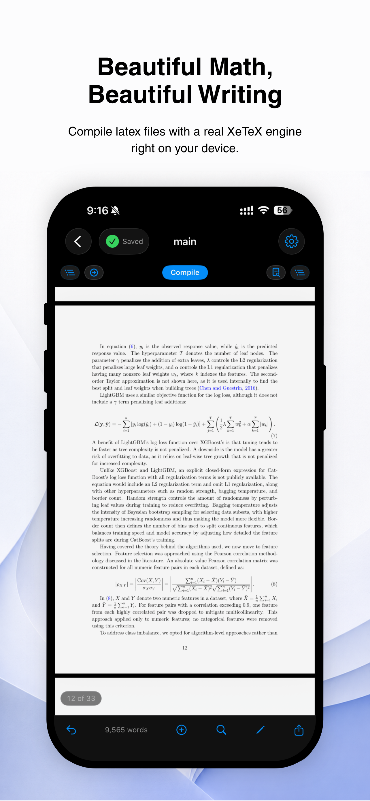 MarkUp — Text & Math Editor screenshot 3