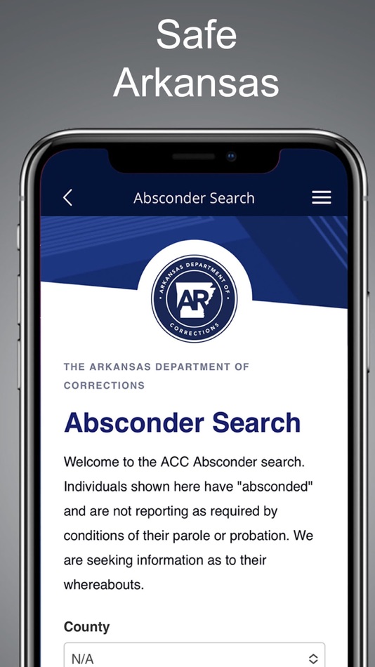 #2. Safe Arkansas (iOS) Podle: Arkansas Department of Corrections