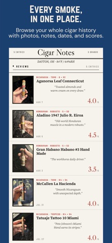 Cigar Notes - Journal Screenshot 4 of 7