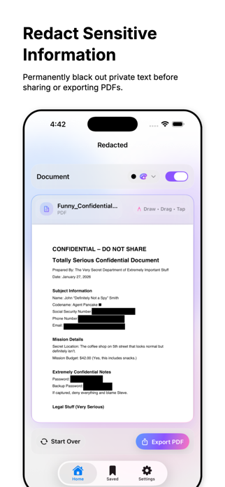 Redacted – Blackout PDFs Screenshot 1 of 6