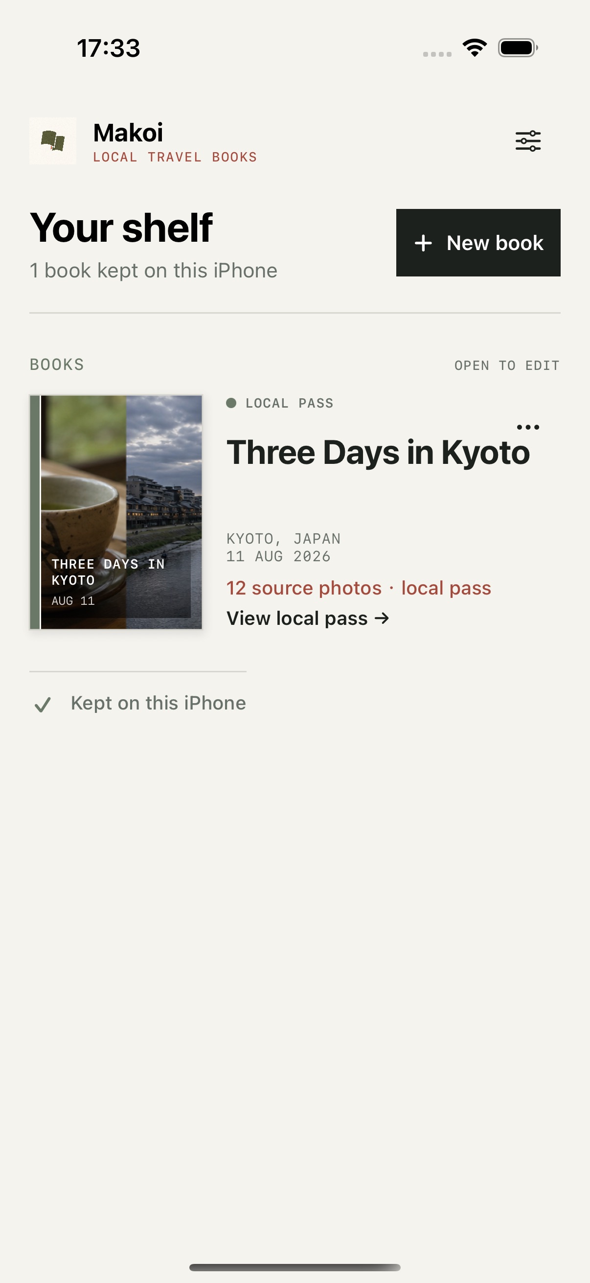 Screenshot 1 of Makoi Travel Books