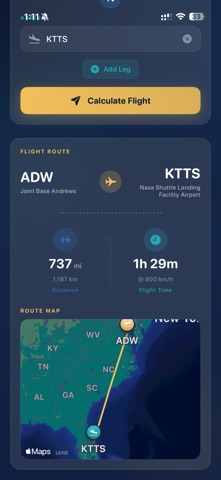 Flight Distances Calculator Screenshot 7 of 10