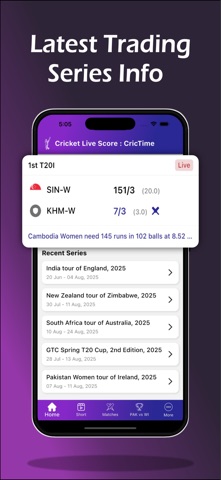 CricTime : Cricket Live Score Screenshot 1 of 6