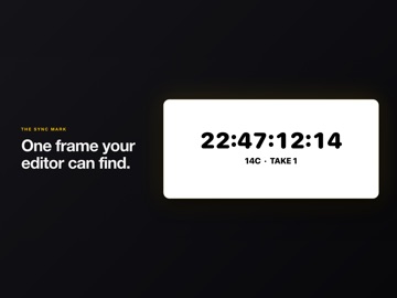 ClappyBoard: Digital Slate iPad screenshot
