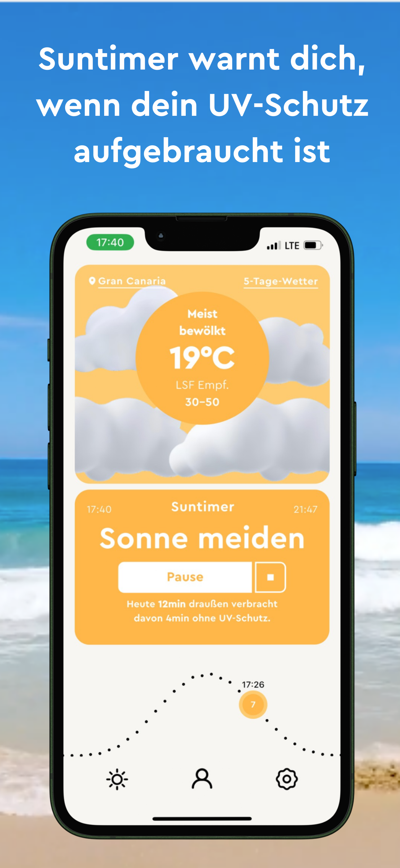 Suntimer: Avoid Sunburn