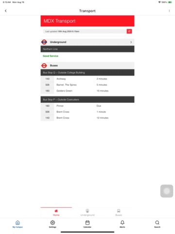 Middlesex University iPad screenshot 6