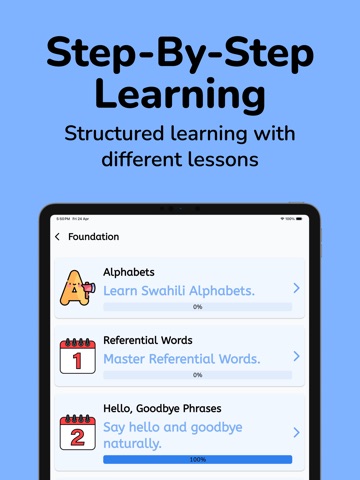 Learn Swahili For Beginners iPad screenshot