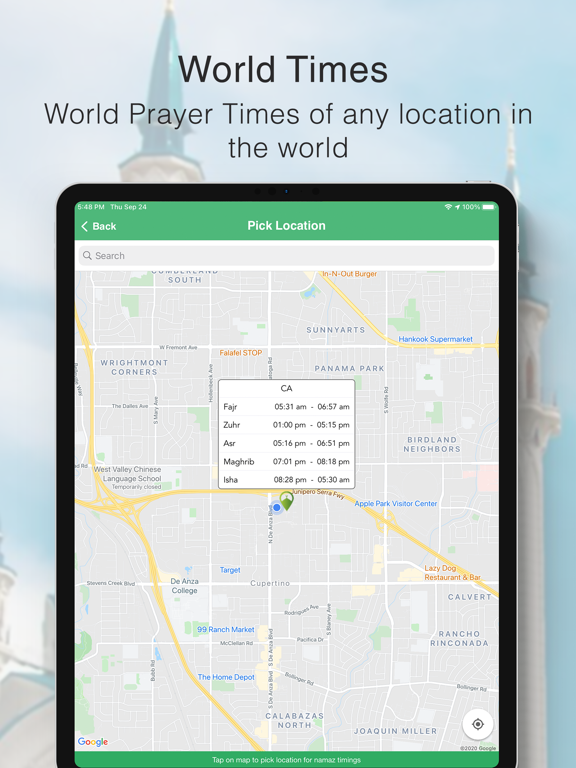 Islamic Prayer Times & Tracker iPad screenshot 7 - Utilities app