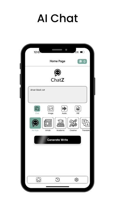 ChatZ - AI Chatbot, Photo, PDF Screenshot