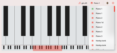 MIDI Piano Screenshot 3 of 4