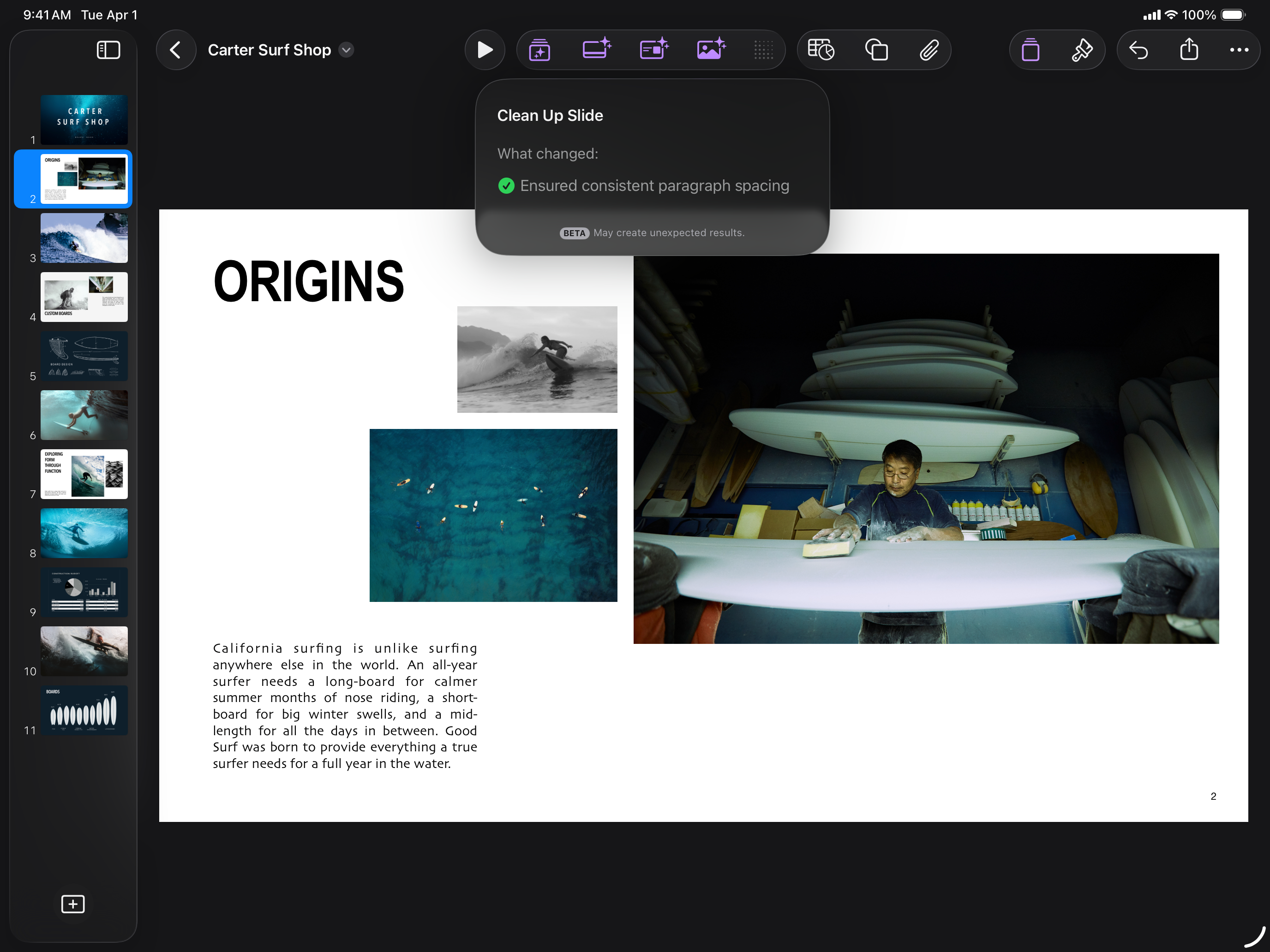 Keynote: Design Presentations
