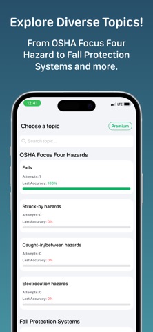 OSHA 30 Construction Exam Prep iPhone screenshot