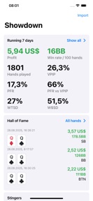 Showdown: Poker Stats Tracker screenshot