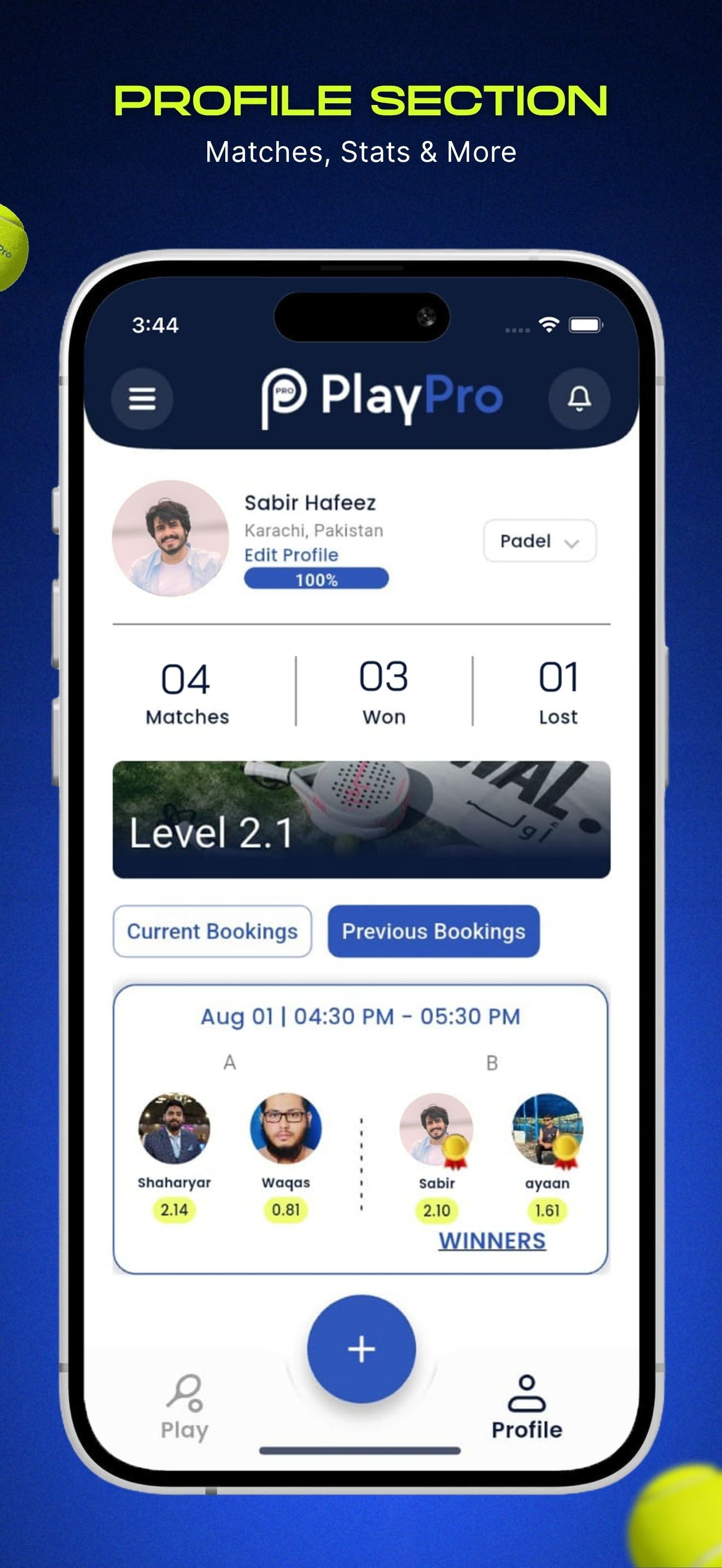 PlayPro: Booking & Tournaments