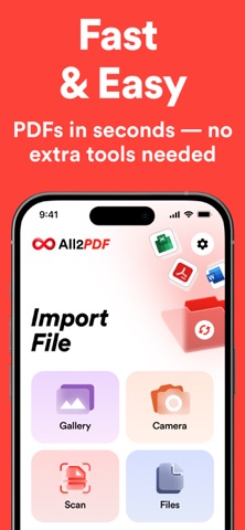 To/From Converter - All to PDF iPhone screenshot