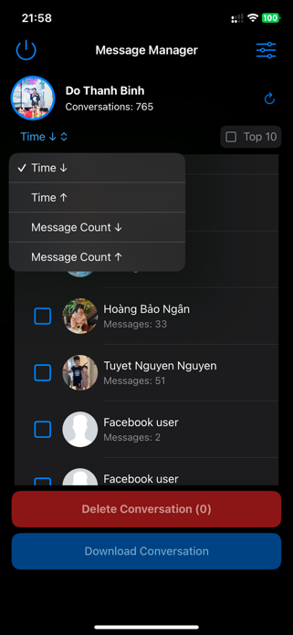 Delete Messages on Messenger Screenshot 2 of 5