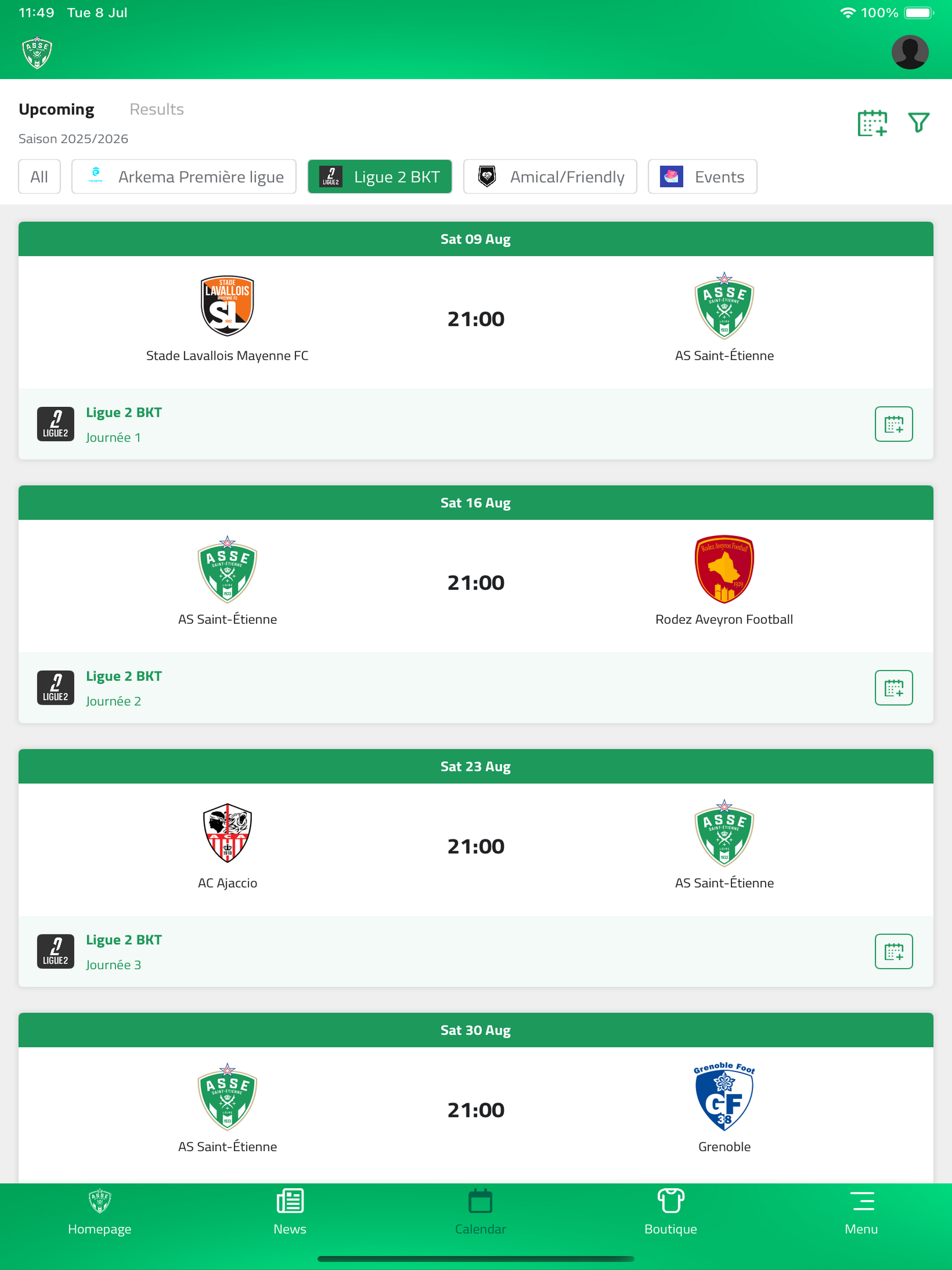 ASSE Officiel screenshot 7