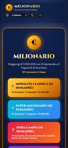 Milionario Quiz Multilingua screenshot 1
