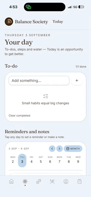 Balance Society App screenshot 2
