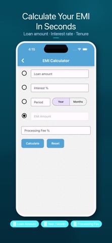 Smart Loan EMI Calculator! screenshot