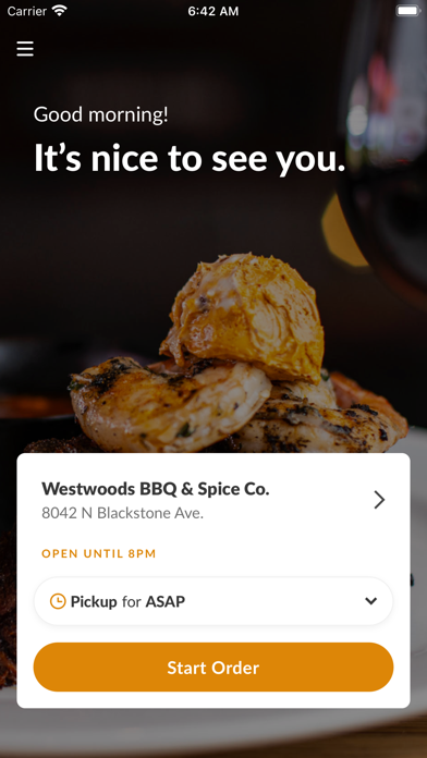 Westwoods BBQ & Spice iPhone screenshot 2 - Food & Drink app