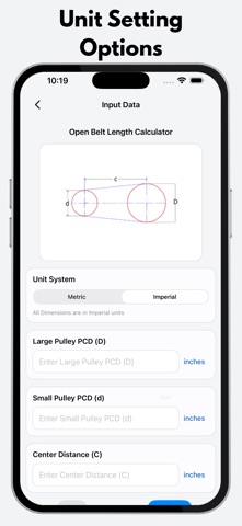Belt Length Calculator Pro のスクリーンショット