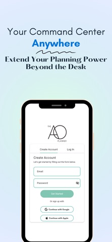 The AO Planner App Screenshot 1 of 4