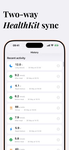 Glucose and Insulin Calculator iPhone screenshot
